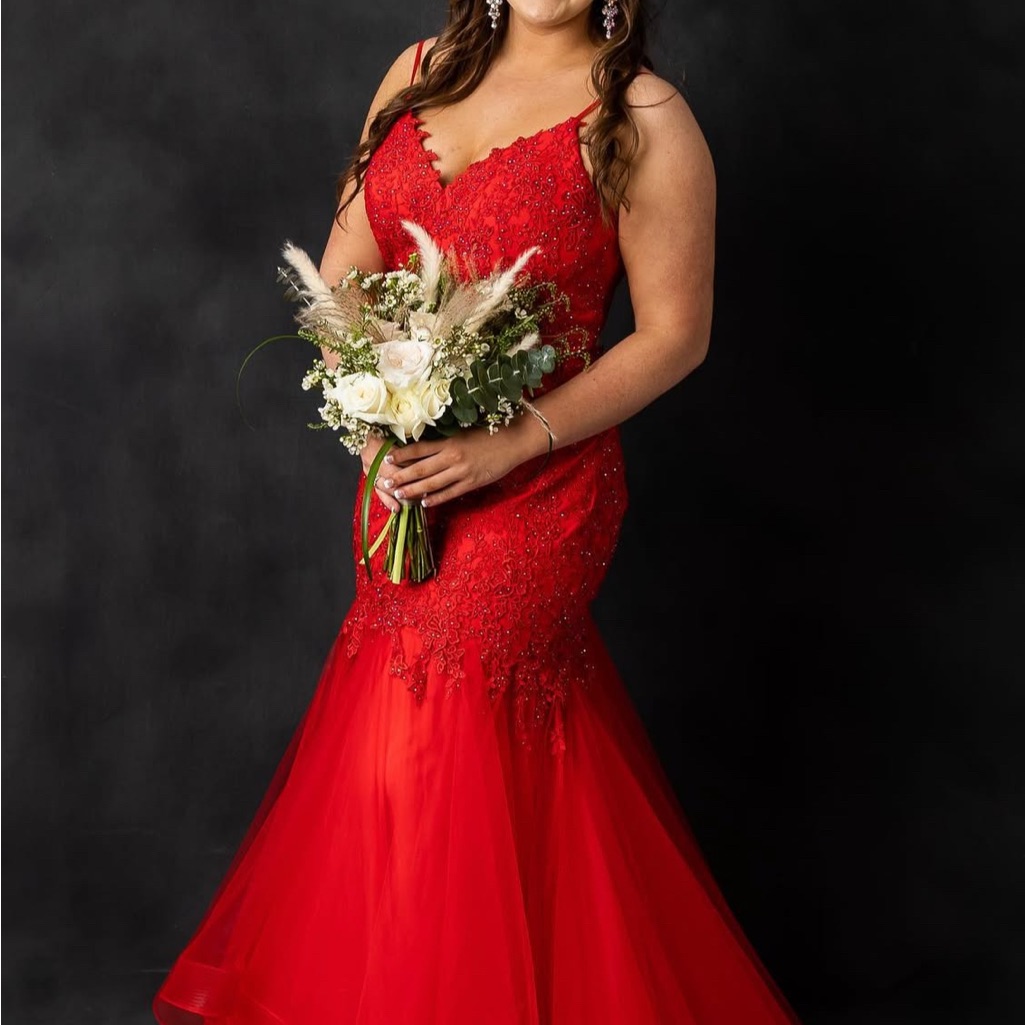 Clarisse Vibrant Red Prom Dress